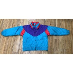 Vintage 1980's Ski Jacket Color Block Retro Puffer Jacket Youth-16 Women-XS